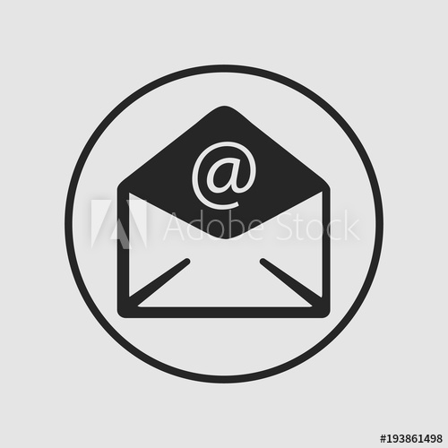 500x500 Email Icon Email Vector Isolated Flat Vector Illustration