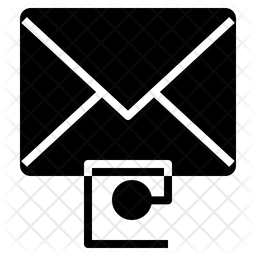 256x256 Email Icon Of Glyph Style