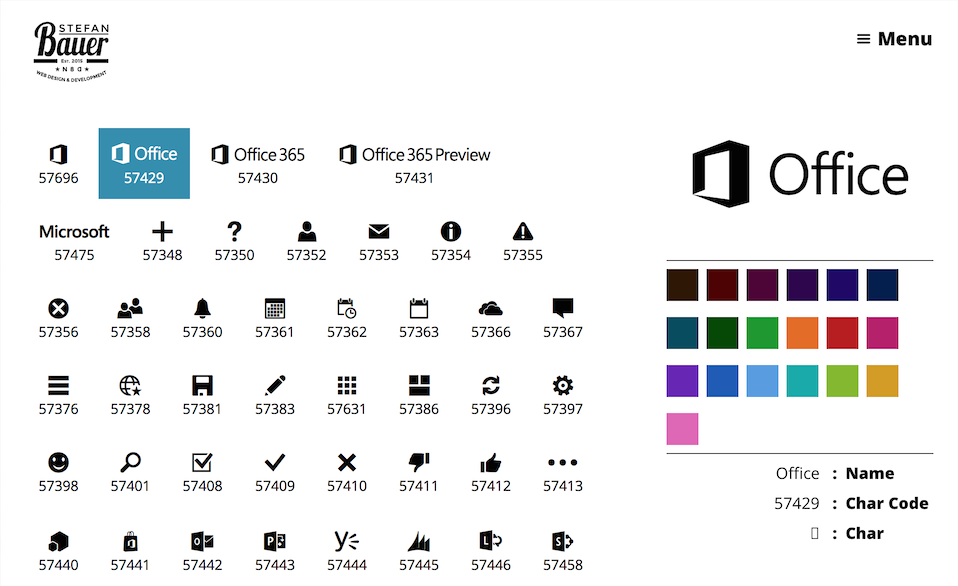 958x586 Office Icon Font Documentation Stefan Bauer