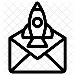 256x256 Launch Email Icon Of Line Style
