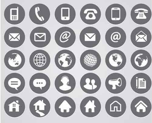 500x403 Contact Icons Resumes Contact Icons Vector, Email Icon