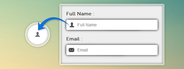 595x225 Form Field Elements Having Icon Inside It Formget