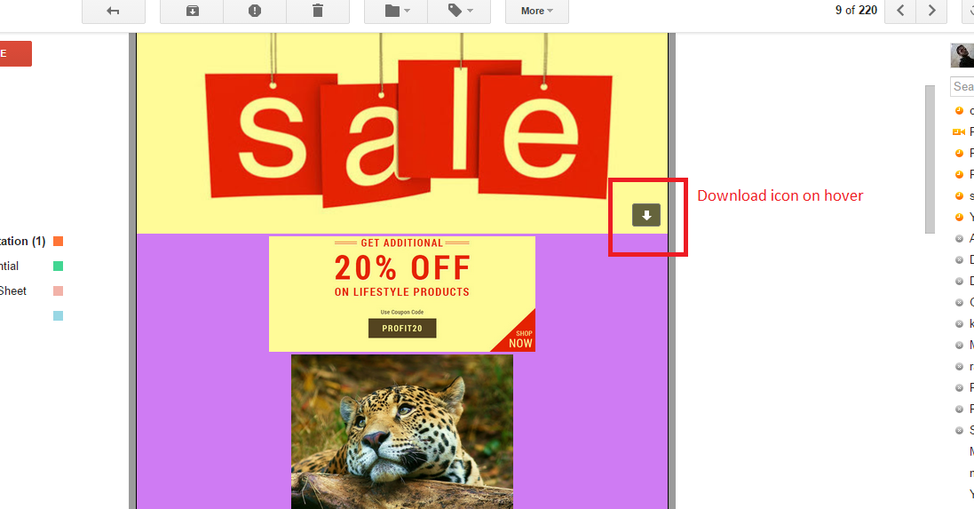 1097x573 Gmail Shows Download Icon On Images Of Html Email