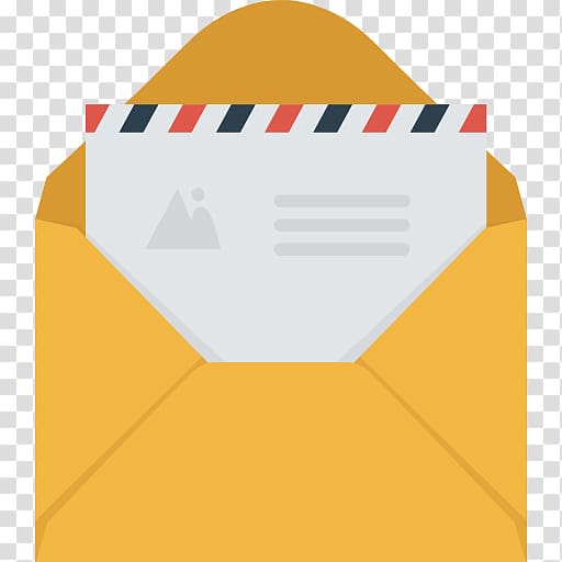 512x512 Opened Yellow Envelope With Letter, Envelope Mail Icon