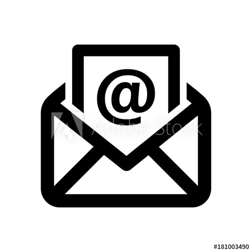 Email Logo Clip Art, PNG, 600x600px, Email, Area, Black, Black And White,  Email Address Download Free