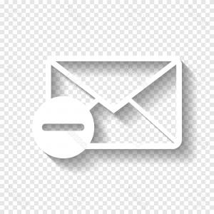 300x300 Photostock Vector Mail Sign Illustration With Remove Mark Vector