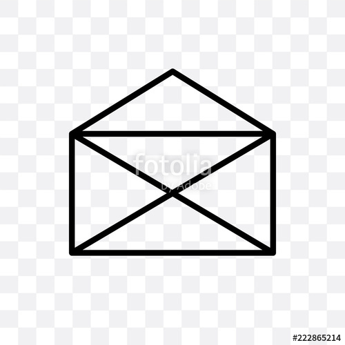 500x500 Open Letter Read Email Icon Isolated On Transparent Background