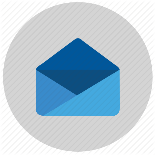 512x512 Email, Letter, Mail, Message, Open, Round Icon