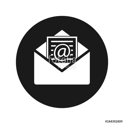 Email Icon Round at Vectorified.com | Collection of Email Icon Round ...