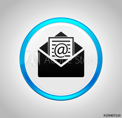 500x482 Newsletter Email Icon Round Blue Push Button