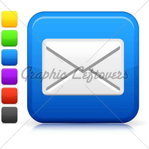 Email Icon On Square Internet Button Gl Stock Images 500x500 Email Icon On Square Internet Button Gl Stock Images