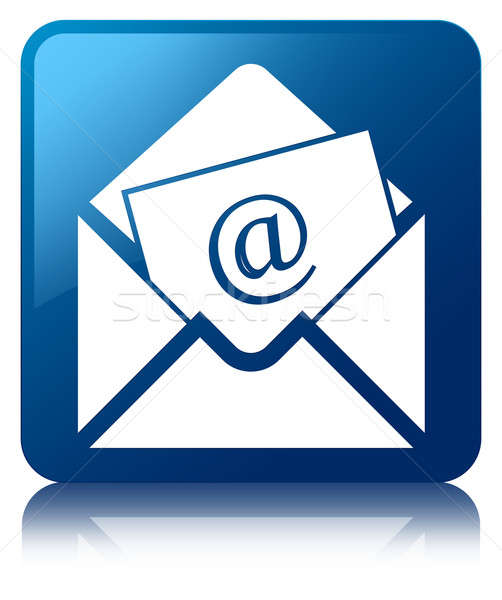 Newsletter Email Icon Glossy Blue Reflected Square Button Stock 502x600 Newsletter Email Icon Glossy Blue Reflected Square Button Stock