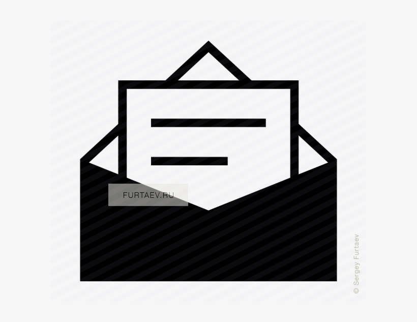 820x633 Letter In Envelope Vector Icon Freeuse
