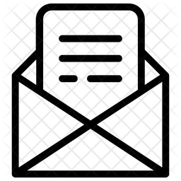 256x256 Opened Email Icon Of Line Style