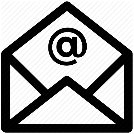 512x512 At, Envelope, Letter, Mail, Message, Open Icon