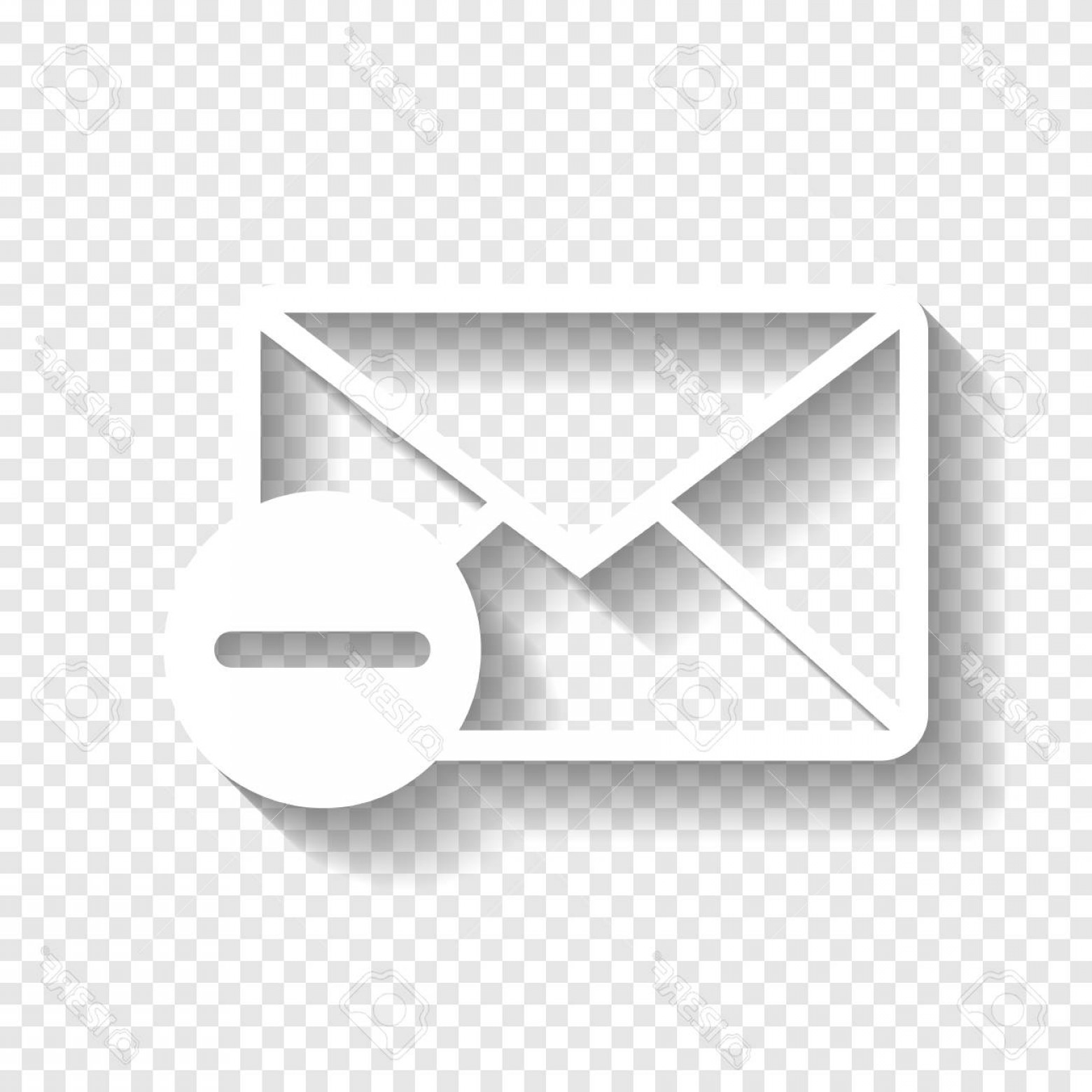 1560x1560 Photostock Vector Mail Sign Illustration With Remove Mark Vector