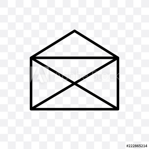 500x500 Open Letter Read Email Icon Isolated On Transparent Background