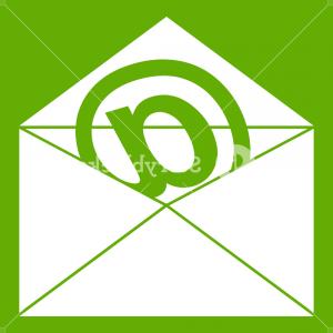 300x300 Photostock Vector Mail Sign Illustration With Remove Mark Vector