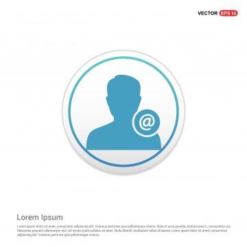 360x360 E Mail Contact Avatar Icon White Circle Button, Account, Add