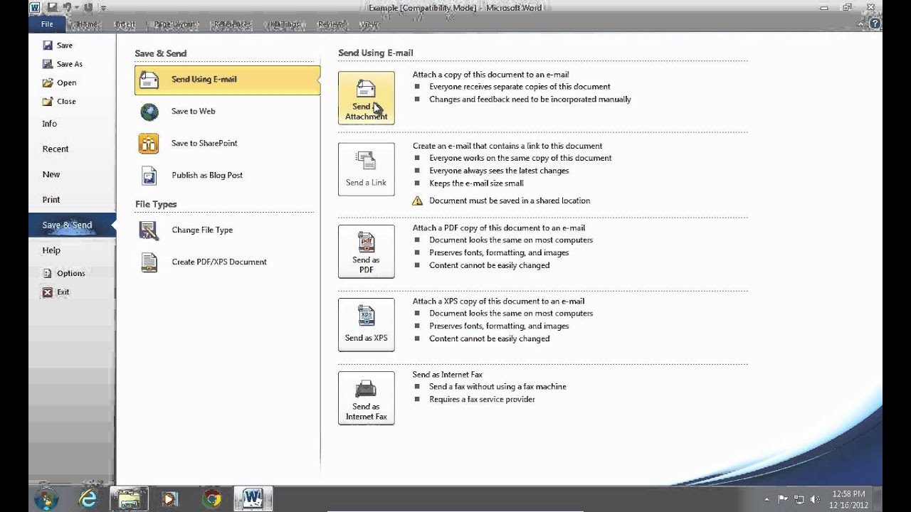 1280x720 How To Send Word Document To Email