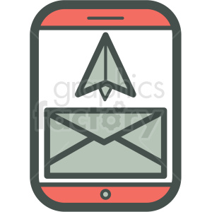 300x300 Email Inbox Smart Device Vector Icon Clipart Royalty Free Gif