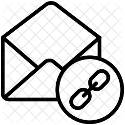 256x256 Link Email Icon Of Line Style