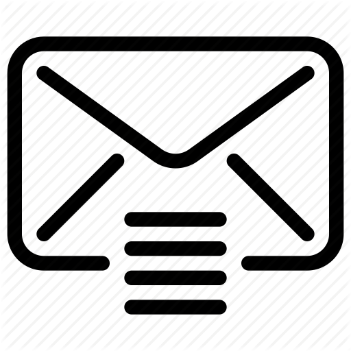 512x512 Compile, Email, Envelope, Line Icon, List, Mailing List, Order Icon