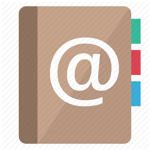 512x512 Address, Arobas, Book, Communication, Contacts, Email, List Icon