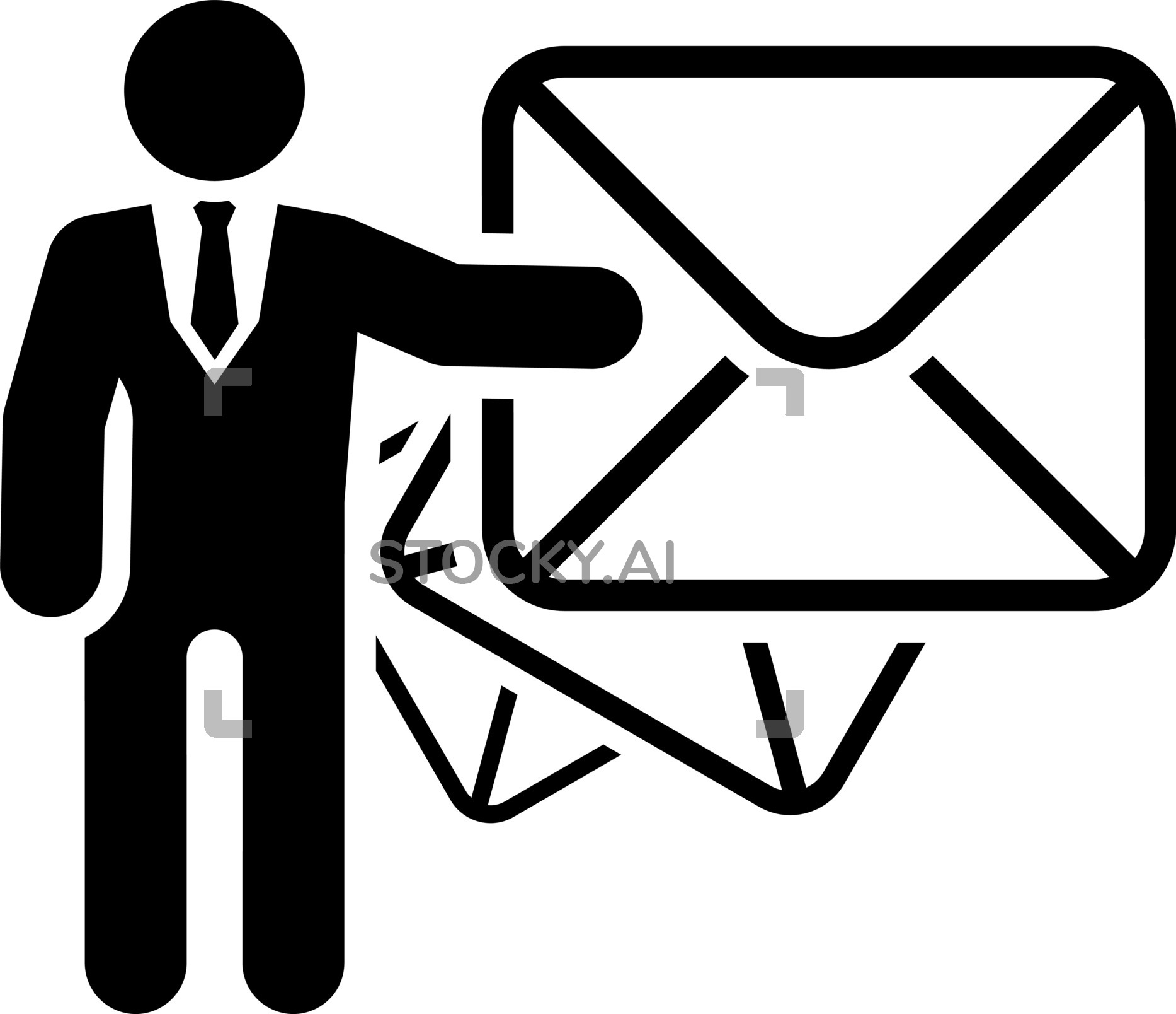 Image Of Email Marketing Icon Flat Design 1867x1608 Image Of Email Marketing Icon Flat Design