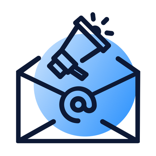 512x512 Email Marketing Icon Of Gradient Style