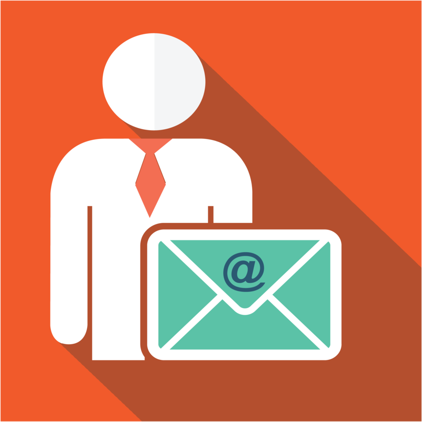 862x862 Hd Email Marketing Icon Orange