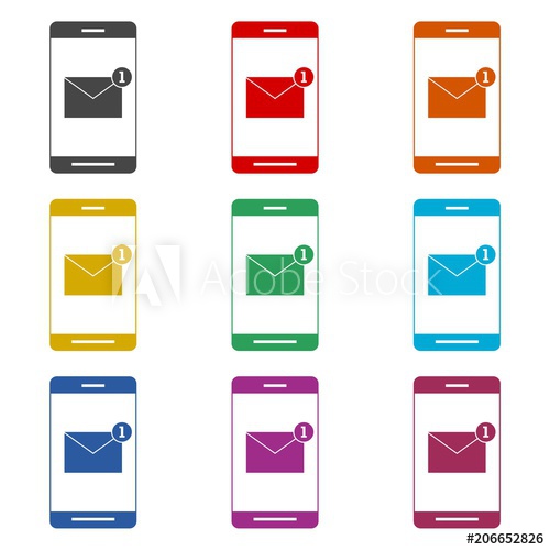 New Email Notification Icon, Color Icons Set 500x500 New Email Notification Icon, Color Icons Set