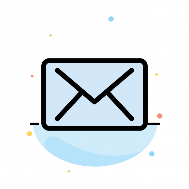 640x640 Email Mail Message Abstract Flat Color Icon Template, Address