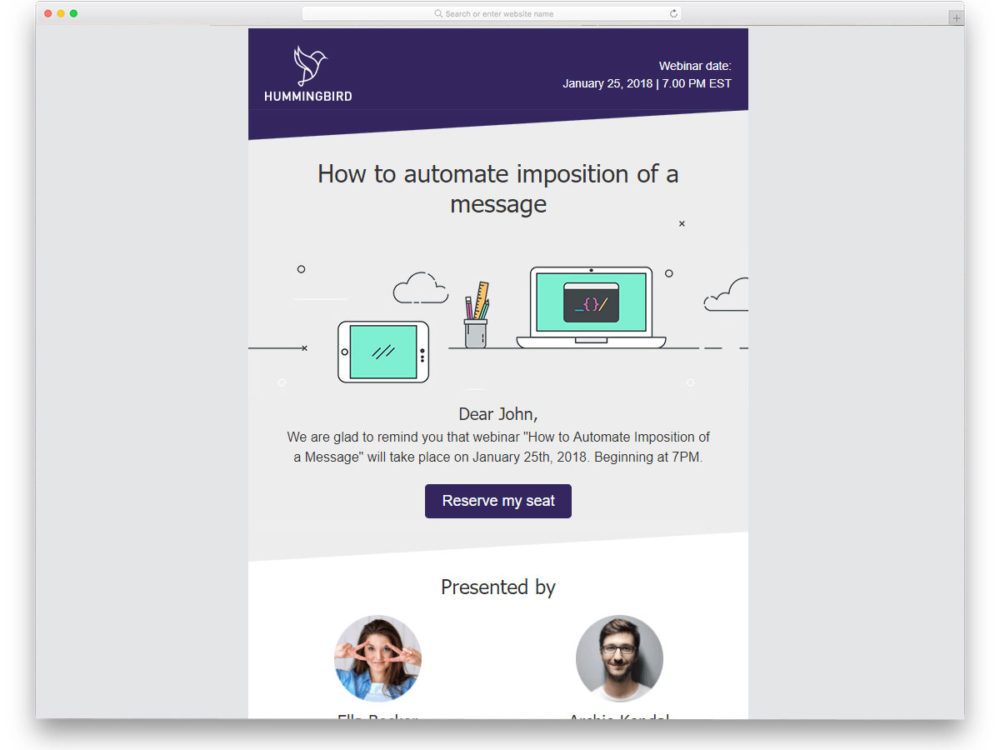 1000x750 Easy To Customize Free Mailchimp Email Templates