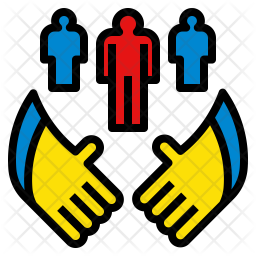 256x256 Embrace Icon Of Colored Outline Style