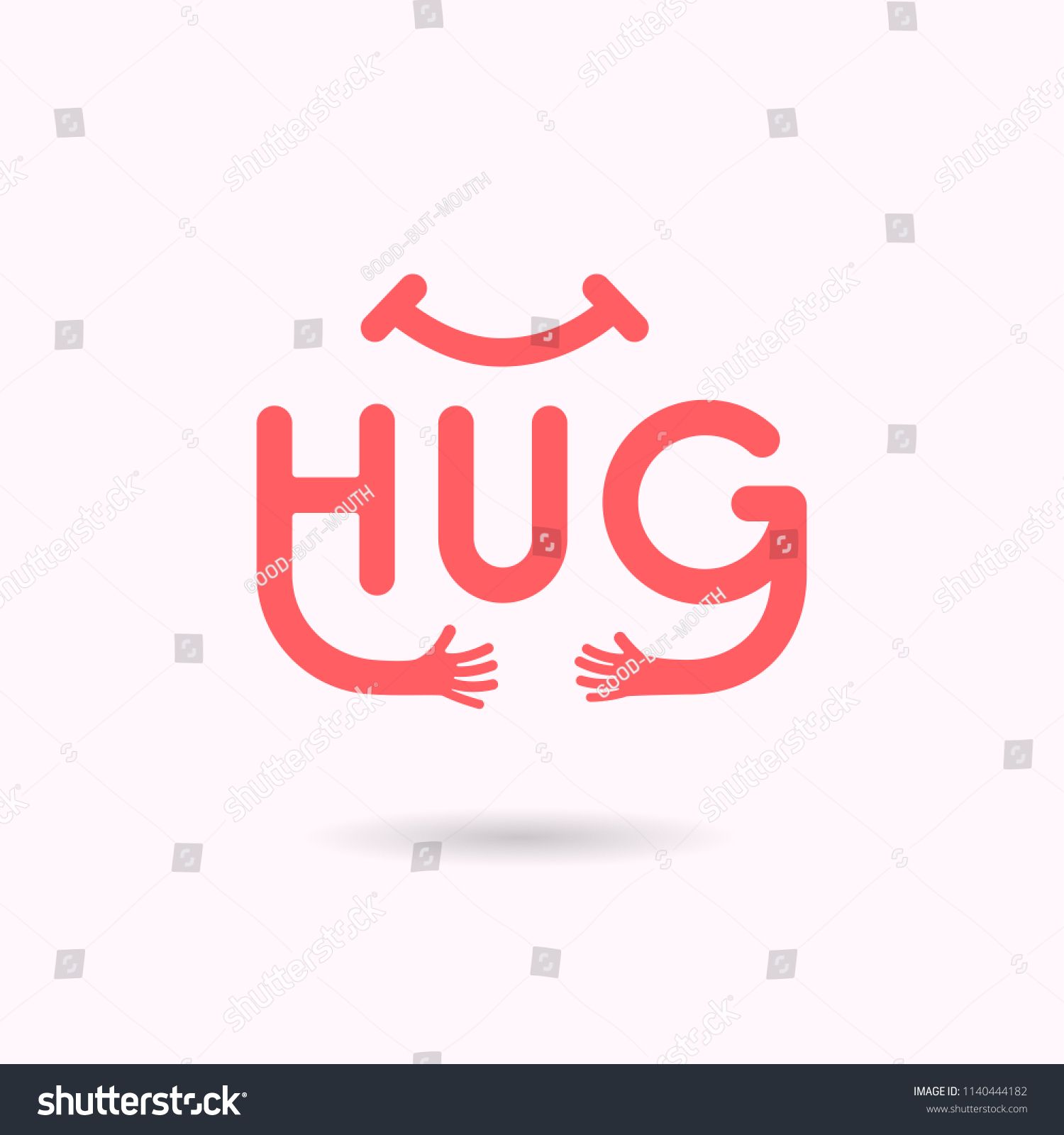 1500x1600 Hug Typographical And Hand Icon Embrace Or Hug Icons Vector Logo