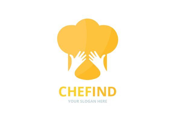580x386 Vector Chef Hat And Hands Logo Combination Kitchen And Embrace