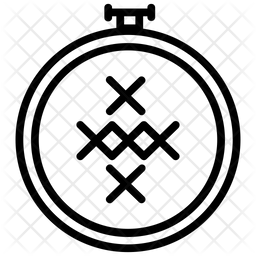 256x256 Embroidery Icon Of Line Style
