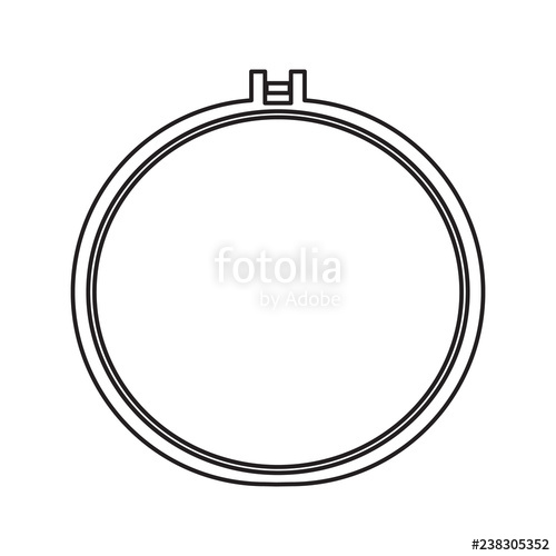 500x500 Embroidery Icon Element Of Cyber Security For Mobile Concept