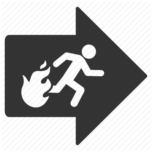 512x512 Doorway, Emergency, Escape Route, Evacuation, Fire Exit, Rescue