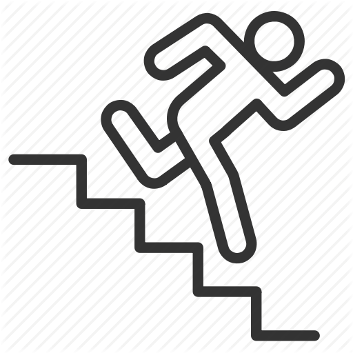 512x512 Down, Emergency, Escape, Evacuate, Exit, Fire Escape, Stairs Icon