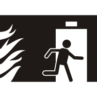 200x200 Emergency Exit Icons