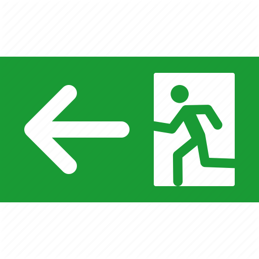 Emergency Exit Icon at Vectorified.com | Collection of Emergency Exit ...