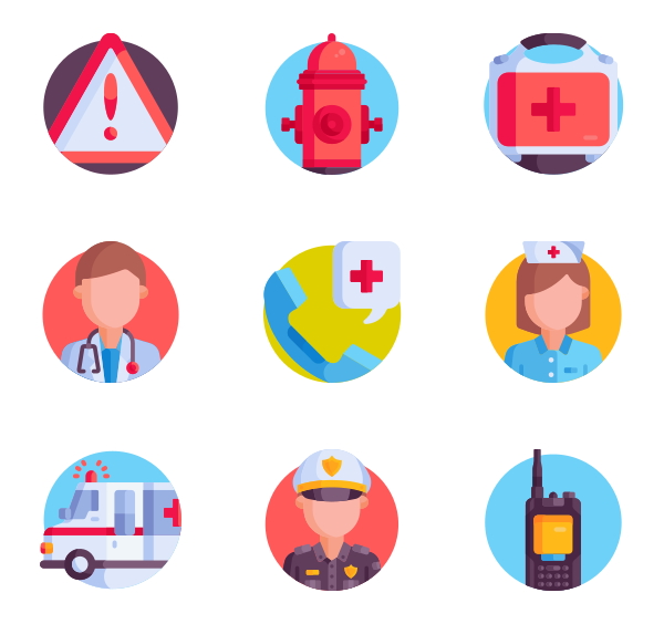 600x564 Emergency Medical Assistance Icons