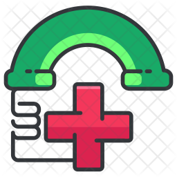 256x256 Emergency Phone Icon Of Colored Outline Style