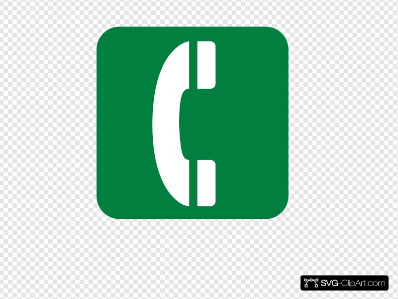 800x600 Green Emergency Phone Clip Art, Icon