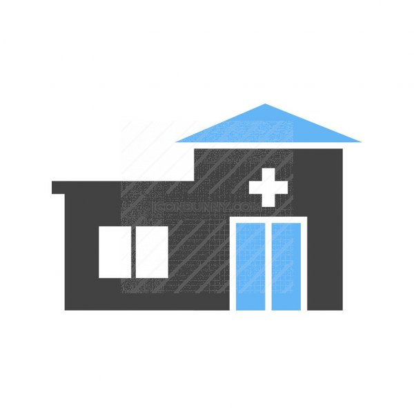 600x600 Emergency Room Blue Black Icon