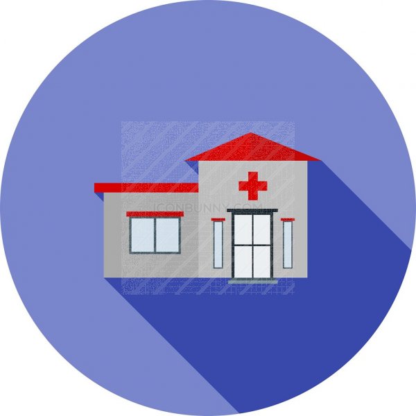 600x600 Emergency Room Flat Shadowed Icon