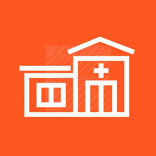 600x600 Emergency Room Line Multicolor Bg Icon