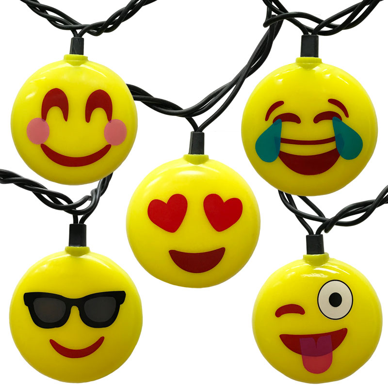 800x800 Emoji Icon Novelty String Lights